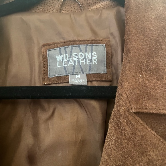 Wilsons Leather Rich Brown Suede Jacket - Picture 2 of 5